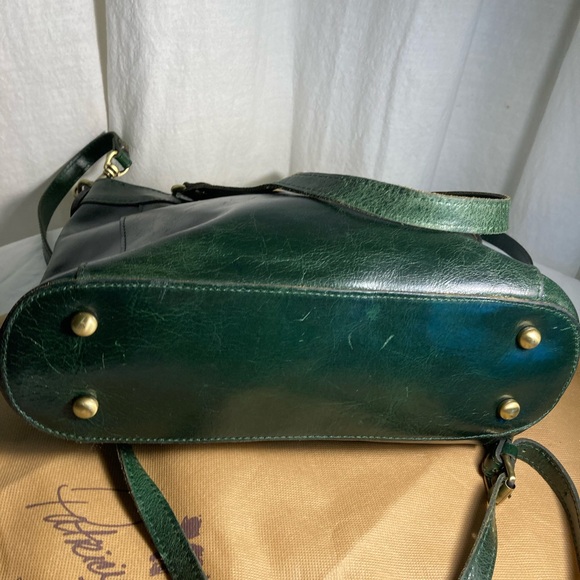 VNTG PATRICIA NASH STYLE P82806 Dark Green Leather Crossbody with Dust bag - Picture 11 of 11